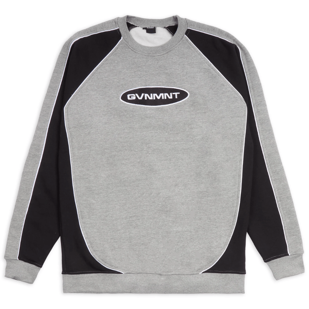 GVNMNT 2TONE Crew Sweatshirt | Grey - The Vines Supply Co