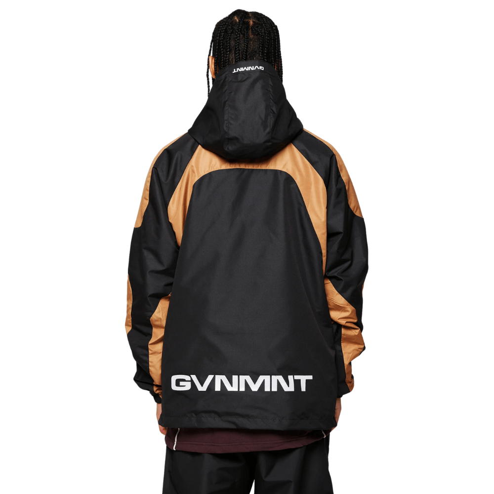 GVNMNT Clothing Co Forum Hooded Jacket | Black & Bronze - The Vines Supply Co