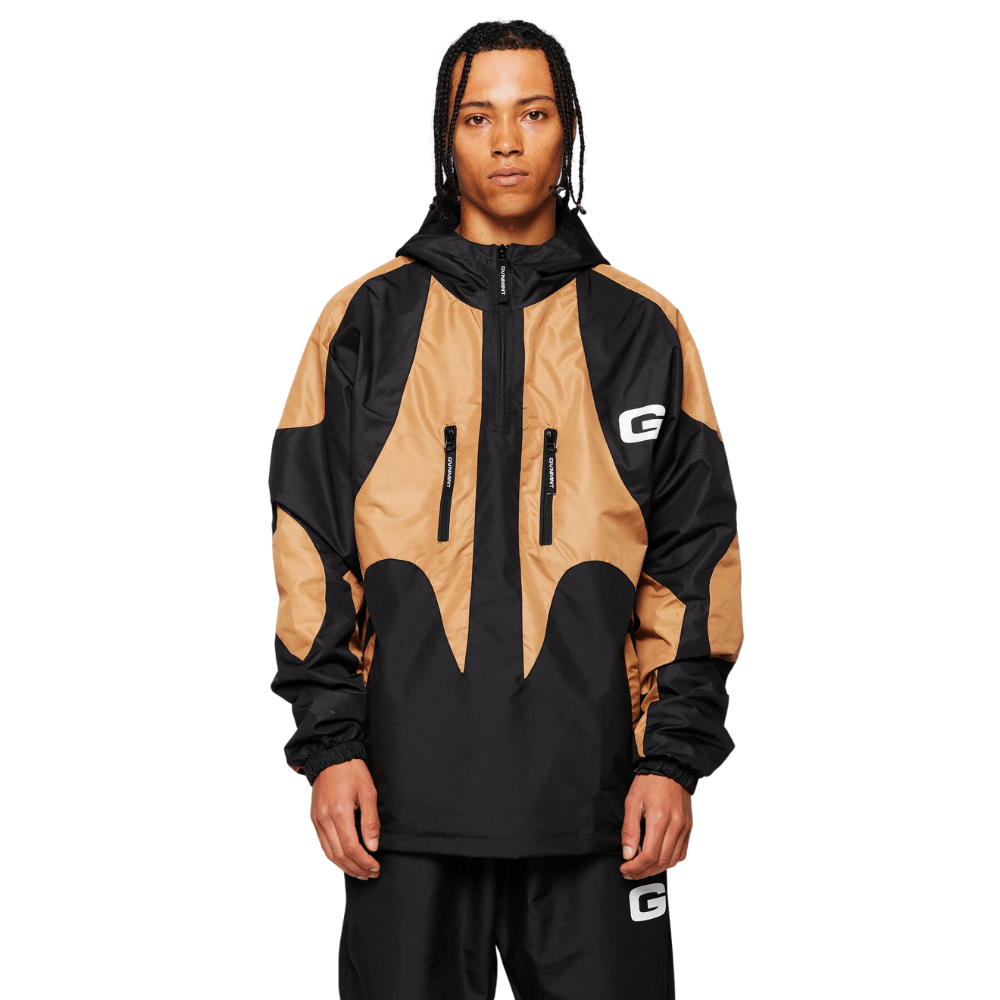 GVNMNT Clothing Co Forum Hooded Jacket | Black & Bronze - The Vines Supply Co