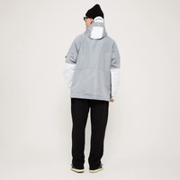 GVNMNT Clothing Co Frontline Jacket | Grey & White - The Vines Supply Co