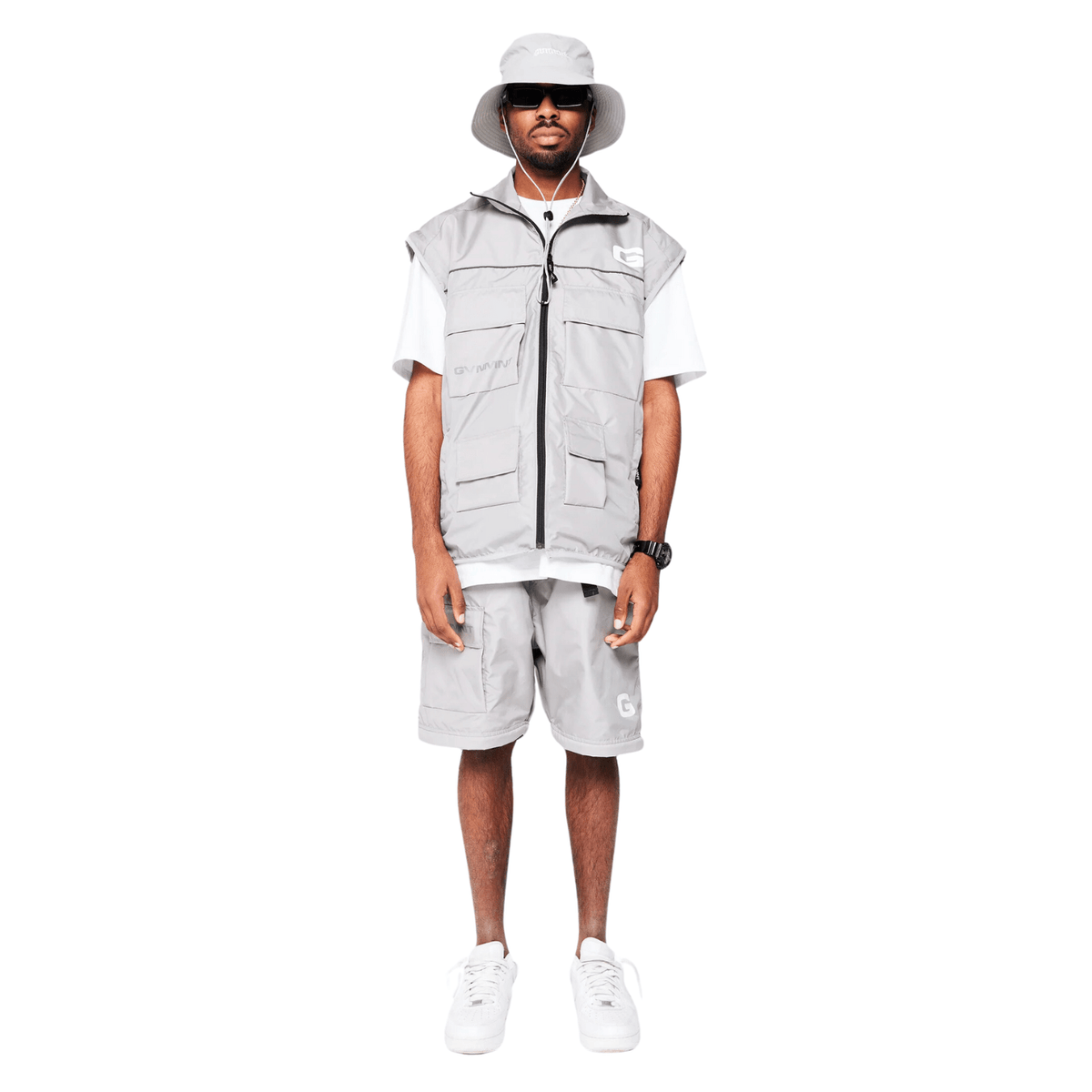 GVNMNT Clothing Co Hardwear Upper 2-in-1 Grey jacket showing the layered design and durable fabric.