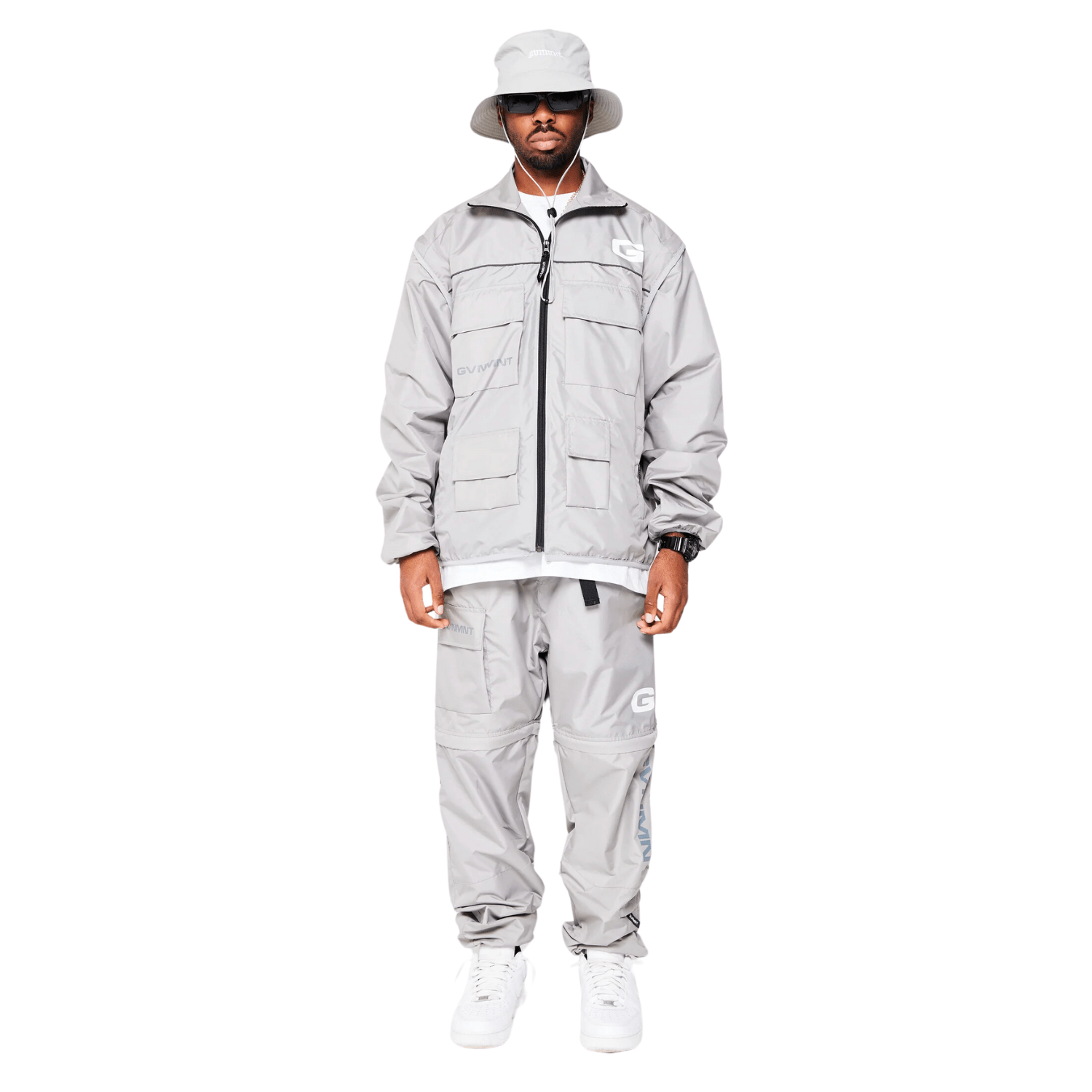 GVNMNT Clothing Co GVNMNT Clothing Co Hardwear Upper 2 in 1 Jacket | Grey Jackets | The Vines