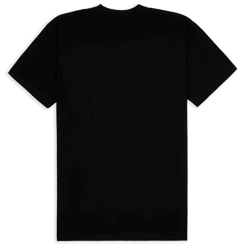 Black GVNMNT Clothing Co Eyes Out T-Shirt, showcasing a casual fit with eye-catching graphic design on the front.