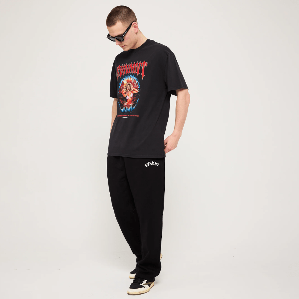 GVNMNT Clothing Co Something In The Water T-Shirt | Black - The Vines Supply Co