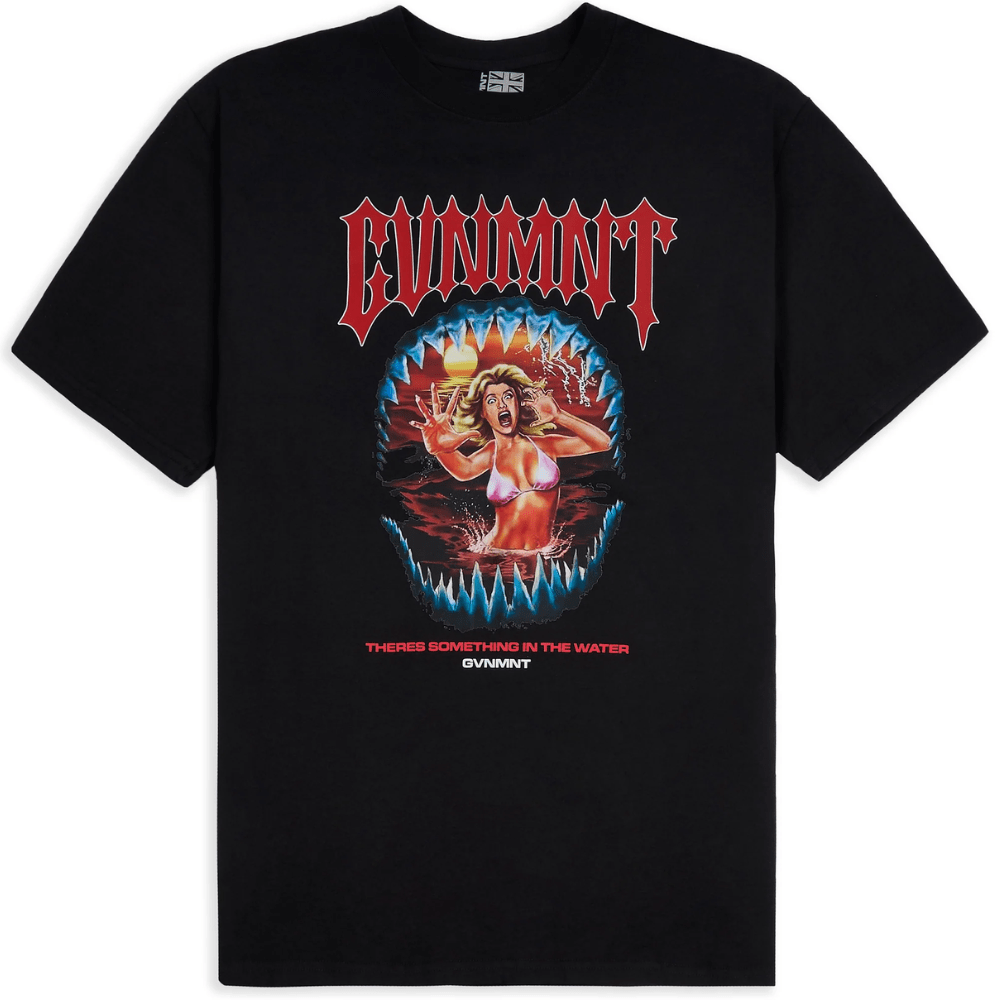 GVNMNT Clothing Co Something In The Water T-Shirt | Black - The Vines Supply Co