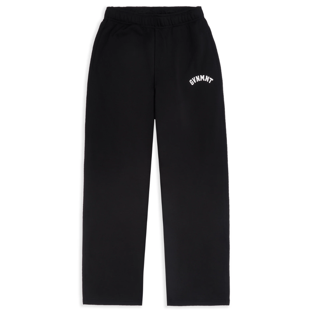 GVNMNT Clothing Co Varsity Jog Pant | Black - The Vines Supply Co