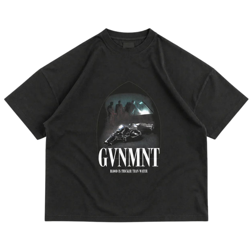 Black GVNMNT These Fellas Are Good T-Shirt featuring a casual fit and bold graphic design, made by GVNMNT Clothing Co.