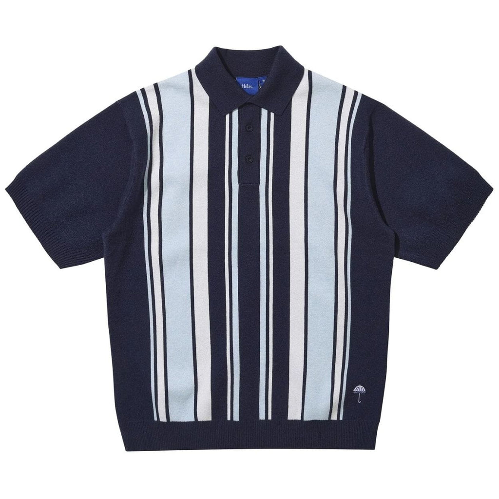 Helas Bronx Knit Polo Shirt | Navy