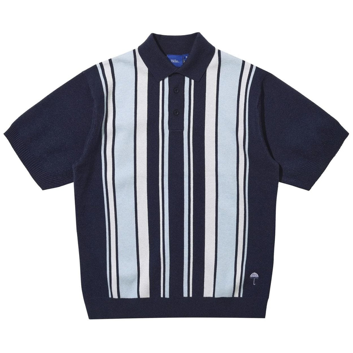 Helas Bronx Knit Polo Shirt | Navy
