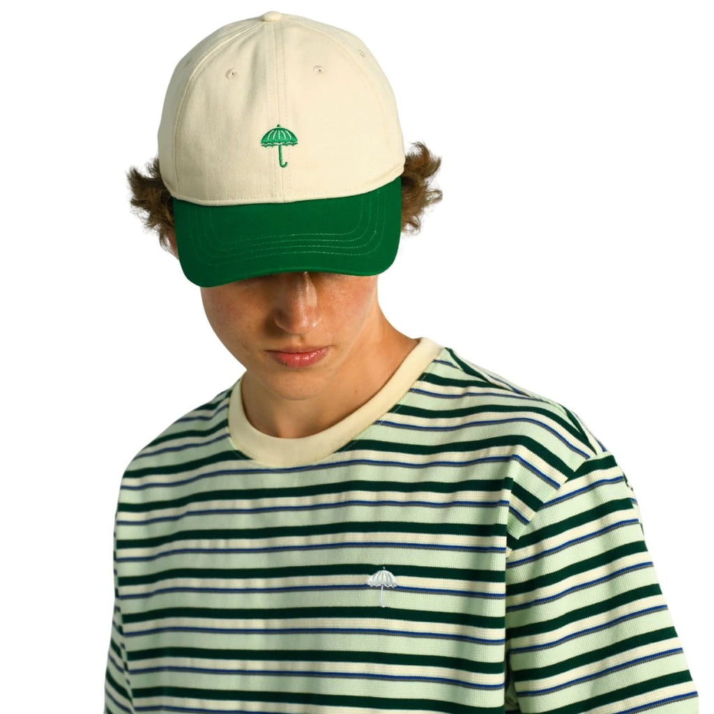 Helas Classic Two Tone Cap | Beige & Green
