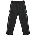 Black Helas Detente tracksuit bottoms with elastic waistband and tapered fit, made from comfortable athletic fabric.