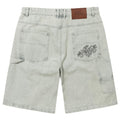 Helas Double Knee Jean Shorts | Light Blue