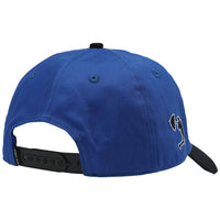 Helas Hoop Cap in blue and black with a curved brim, stylish casual cap from the Helas brand.