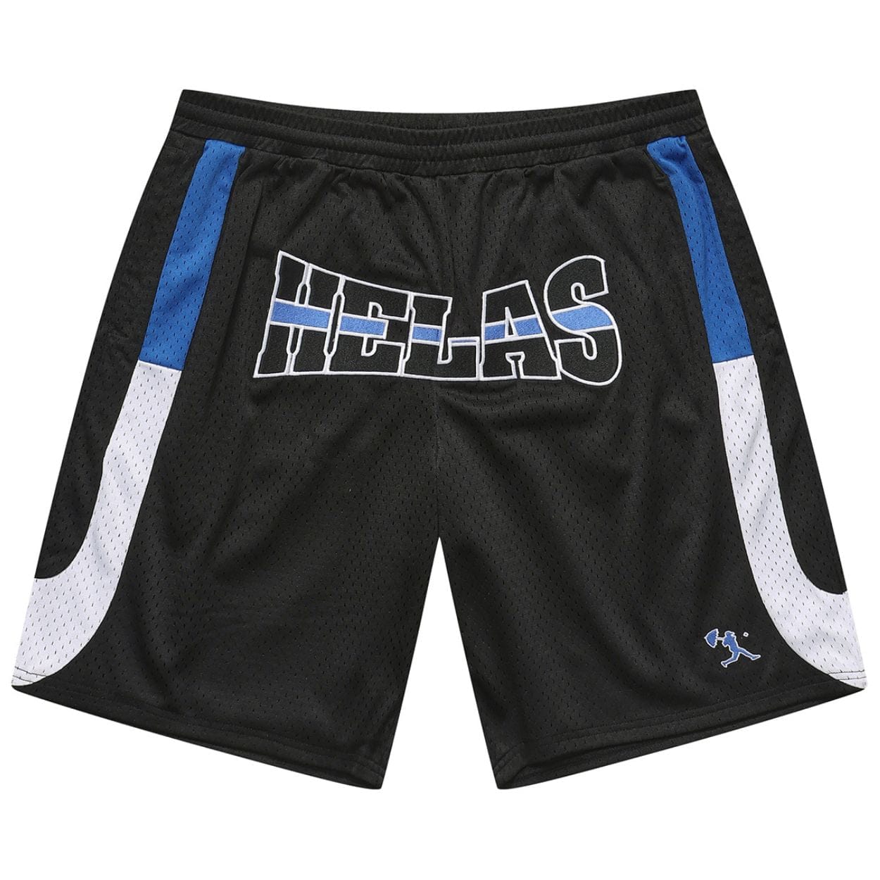 Black Helas Hoop Sport Shorts shown with a relaxed fit and elastic waistband, perfect for athletic or casual wear.