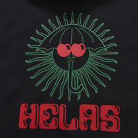Black Helas Ibiz hoodie featuring a comfortable fit and stylish design, perfect for casual and streetwear outfits.