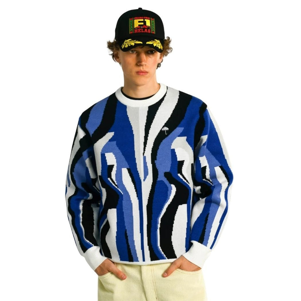 Helas Irreel Crewneck Knit | Blue Multico