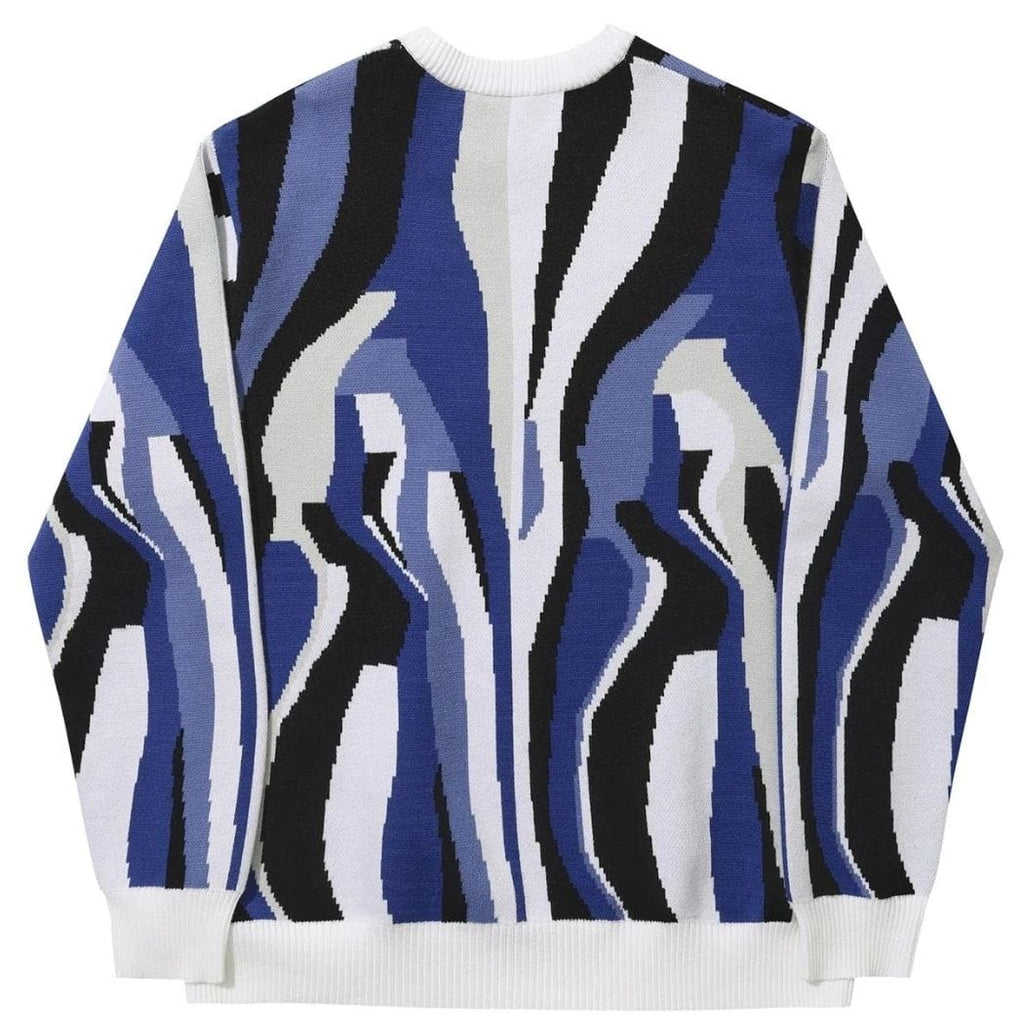 Helas Irreel Crewneck Knit | Blue Multico