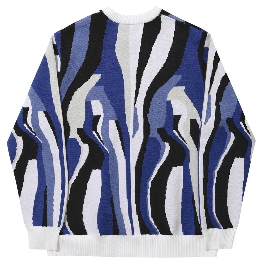 Helas Irreel Crewneck Knit | Blue Multico
