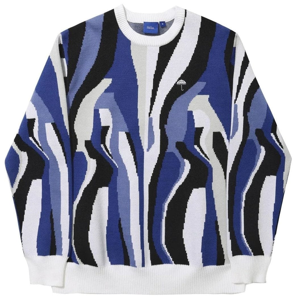 Helas Irreel Crewneck Knit | Blue Multico