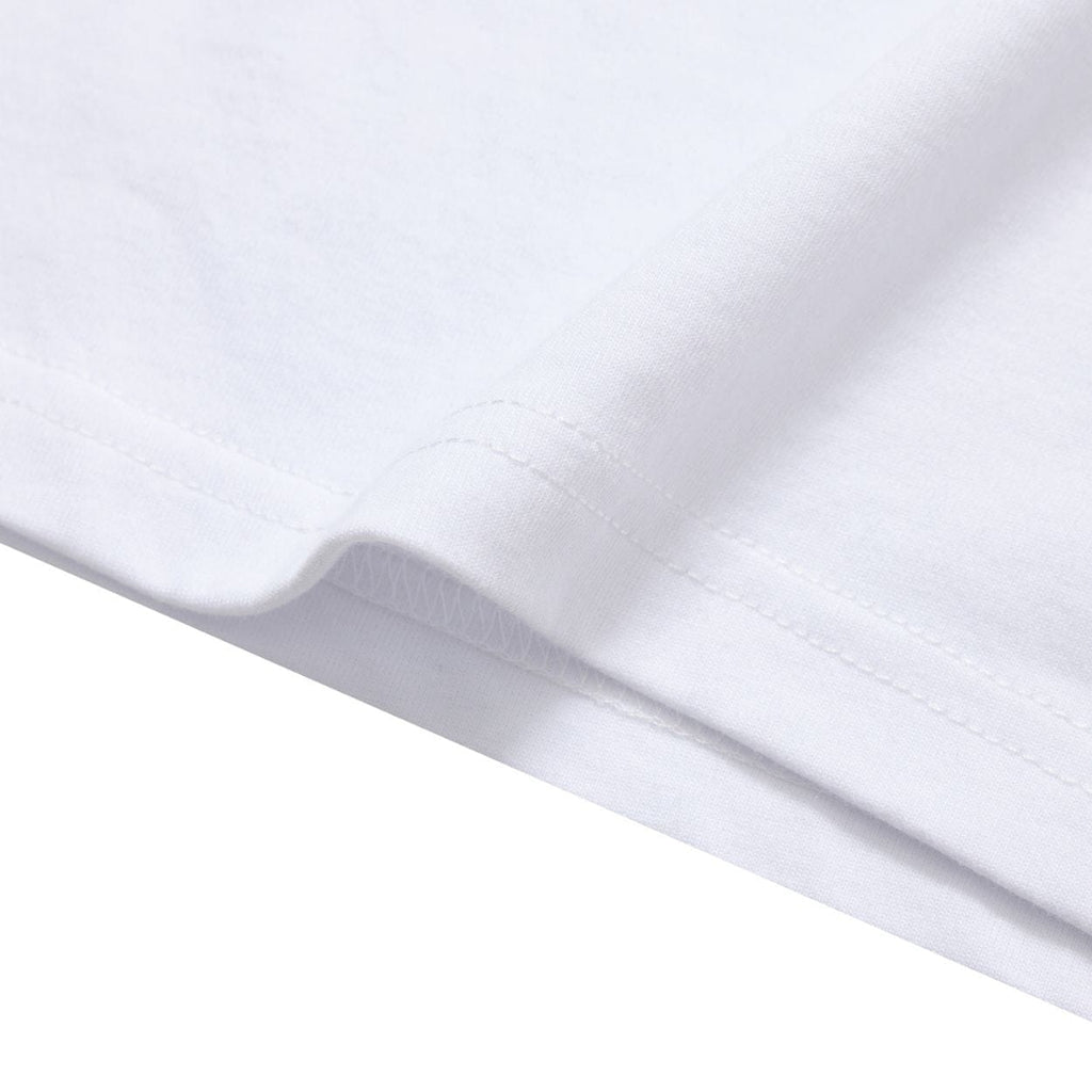 White Helas Jazzy T-Shirt laid flat showing the classic fit and soft cotton fabric, with a subtle brand logo on the chest.