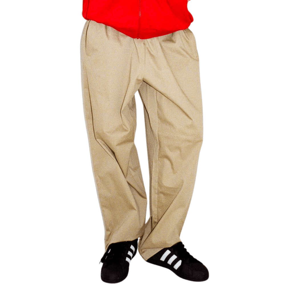 Beige Helas Surfer Pants jeans with relaxed fit, denim material, and classic five-pocket design on a plain background.