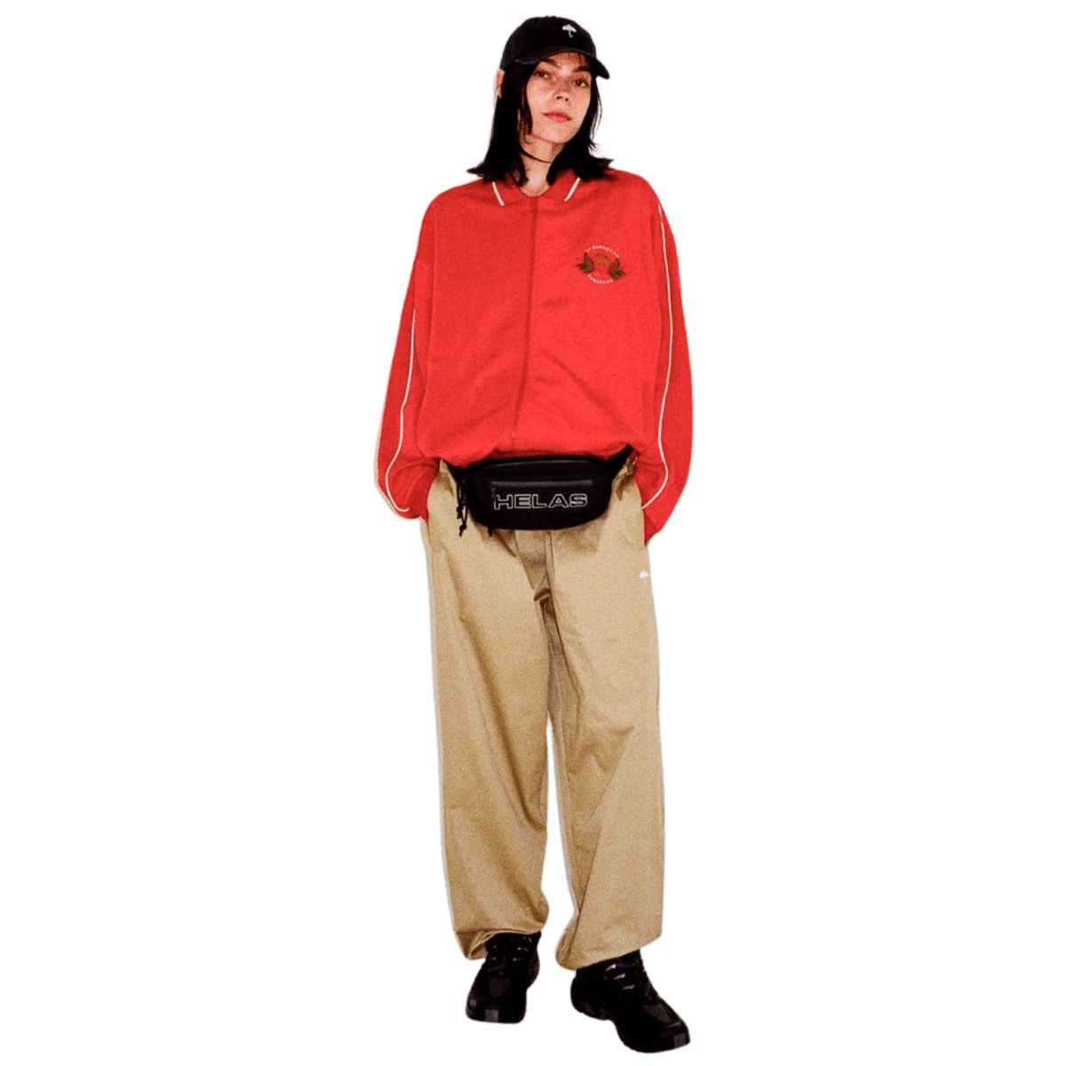 Beige Helas Surfer Pants jeans with a relaxed fit, featuring casual style and classic denim look, designed for everyday wear.