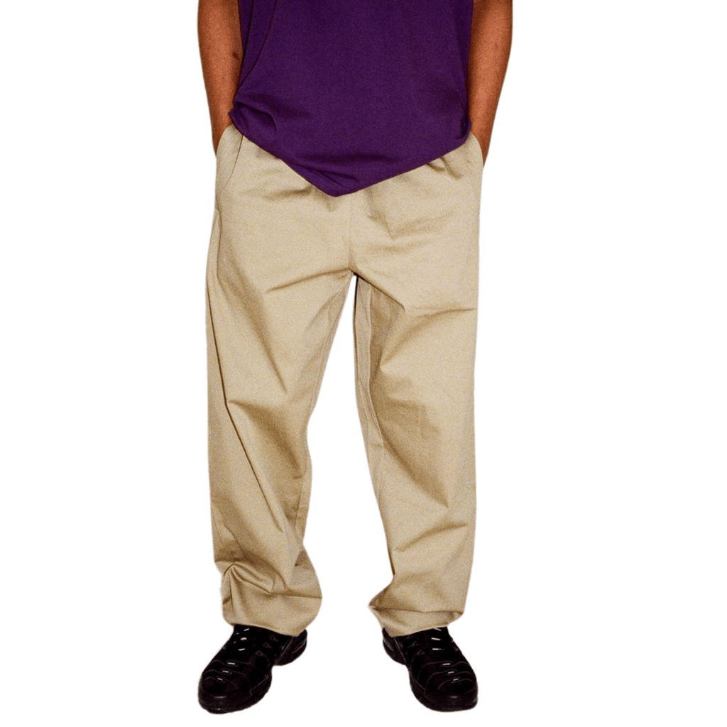 Beige Helas Surfer Pants jeans with a relaxed fit, visible stitching, and casual style suitable for everyday wear.