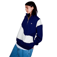 Helas Forma Quarter Zip | Navy & Beige - The Vines Supply Co