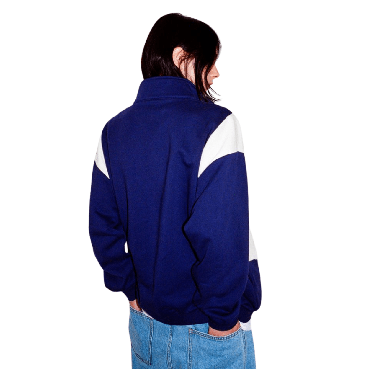 Helas Forma Quarter Zip | Navy & Beige - The Vines Supply Co