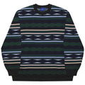 Helas Kool Knit Coogi Black crewneck jumper featuring a textured knit design and classic fit, casual streetwear style.