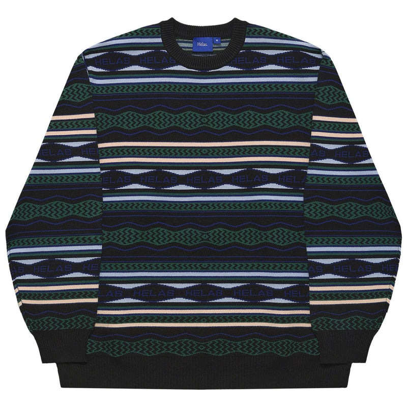 Helas Kool Knit Coogle Crewneck | Black - The Vines Supply Co