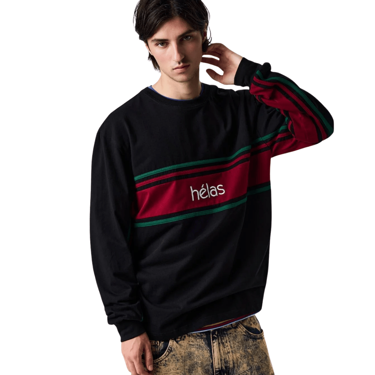 Helas Clint Long Sleeve T-Shirt | Black - The Vines Supply Co