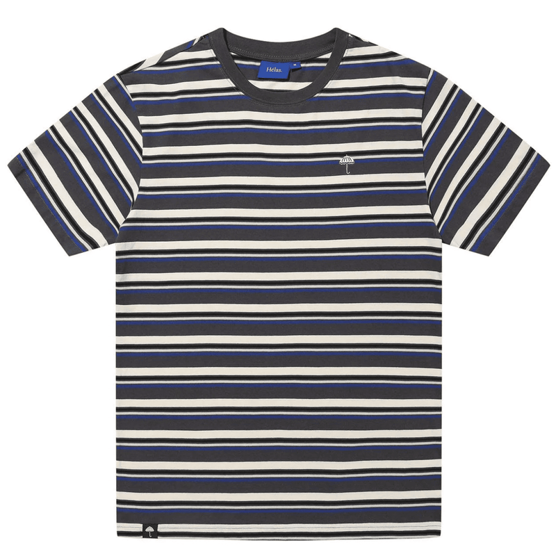 Helas Rayo Striped T-Shirt | Grey - The Vines Supply Co