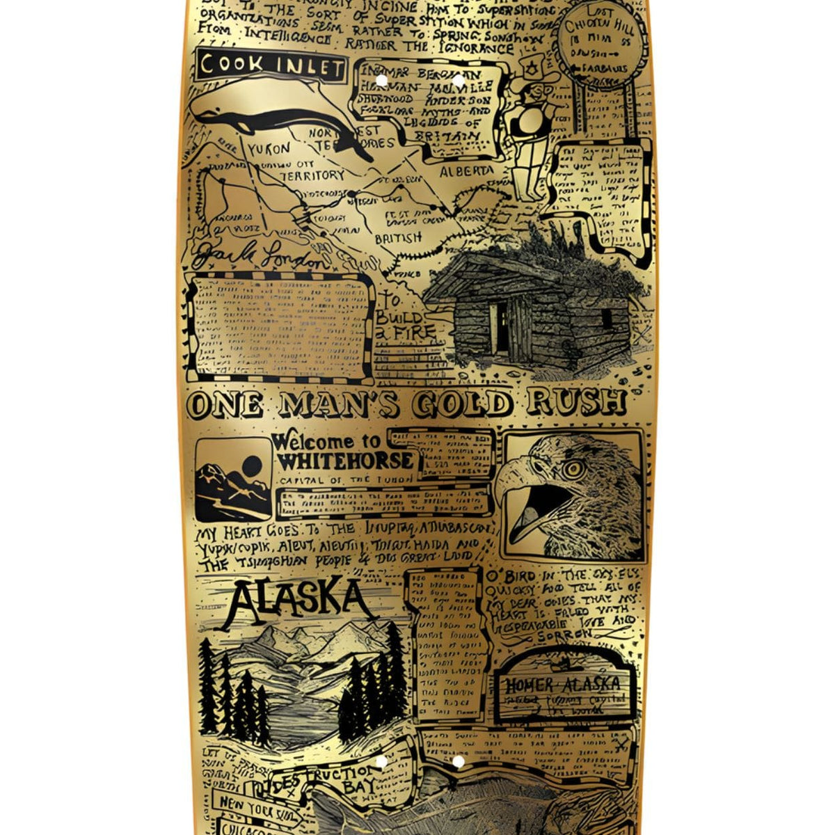 Heroin Craig Questions Gold Rush Skateboard Deck | 10" - The Vines Supply Co