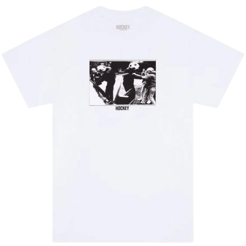 Hockey Liga T-Shirt | White - The Vines Supply Co