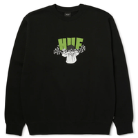 HUF Dazed Crewneck Sweater | Black - The Vines Supply Co