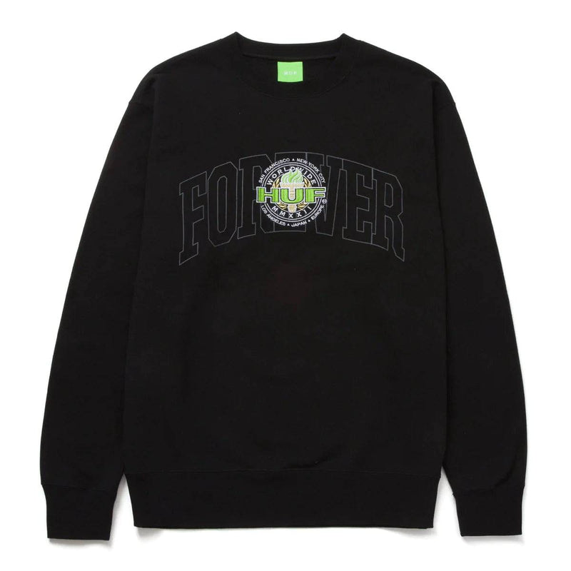 HUF HUF Forever Torch Crew Sweater | Black Crews | The Vines