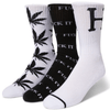 HUF Variety 3 Pack Socks | Black & White - The Vines Supply Co