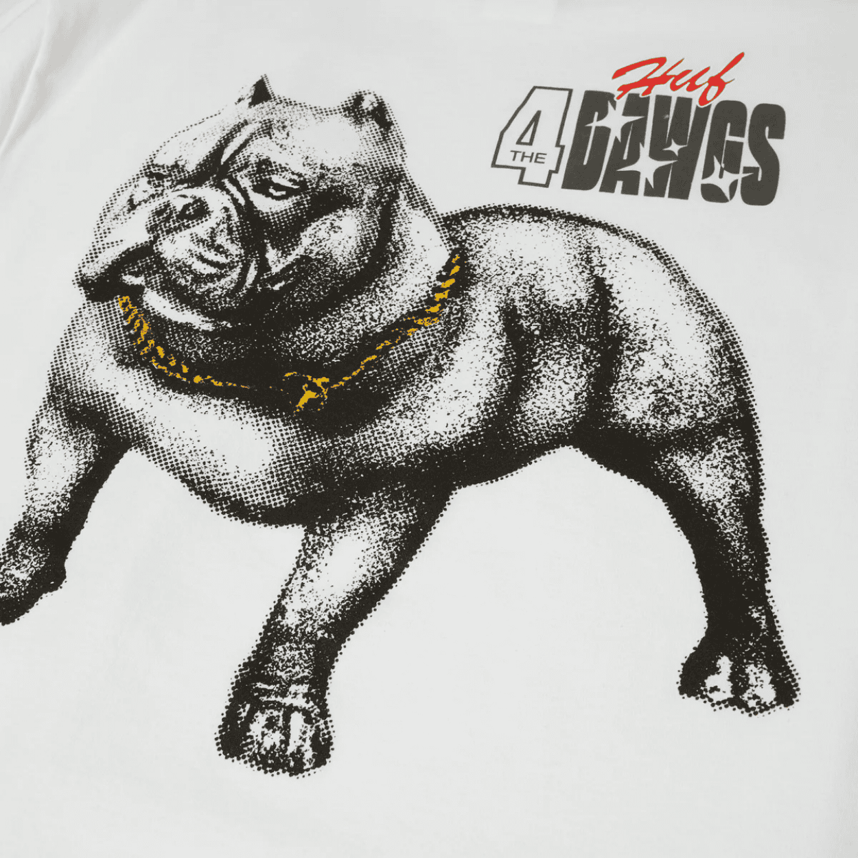 HUF 4 The Dawgs T-Shirt | White - The Vines Supply Co