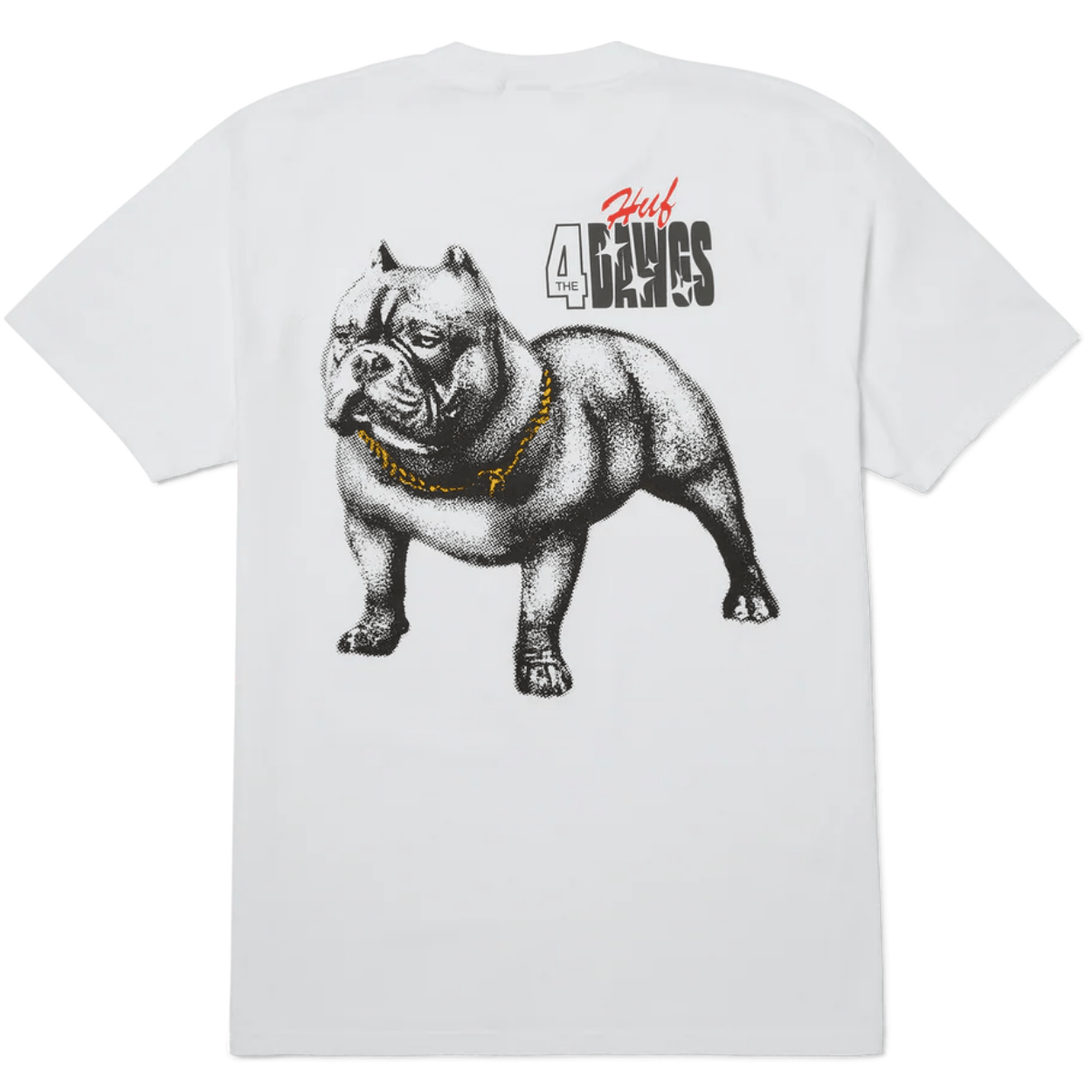 HUF 4 The Dawgs T-Shirt | White - The Vines Supply Co