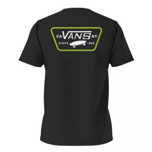 Vans Vans Full Patch Back T-Shirt | Black & Lime Green | The Vines