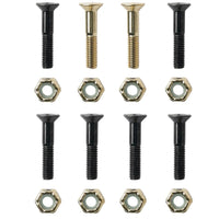 Independent Trucks Skateboard Bolts | 1" Black & Gold - The Vines Supply Co