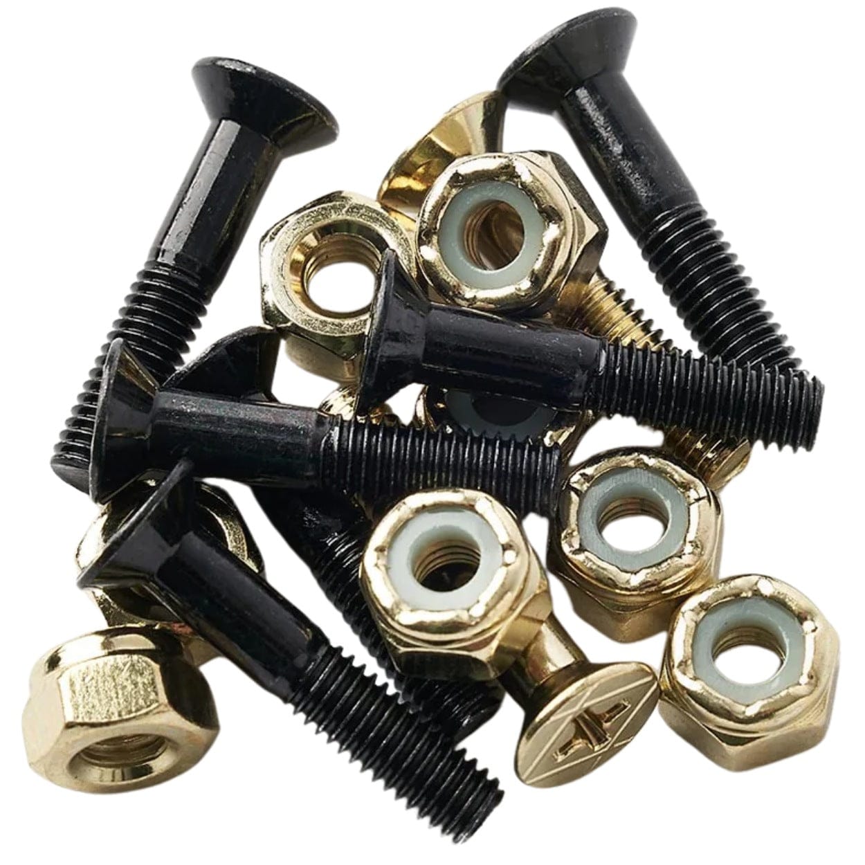Independent Trucks Skateboard Bolts | 1" Black & Gold - The Vines Supply Co