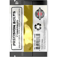 Independent Trucks Skateboard Bolts | 1" Black & Gold - The Vines Supply Co