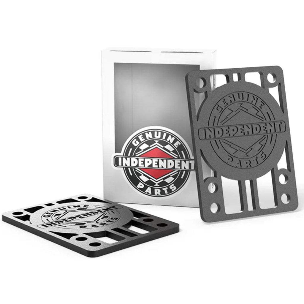 Independent Black Skateboard Riser Pads | 1/8" - The Vines Supply Co