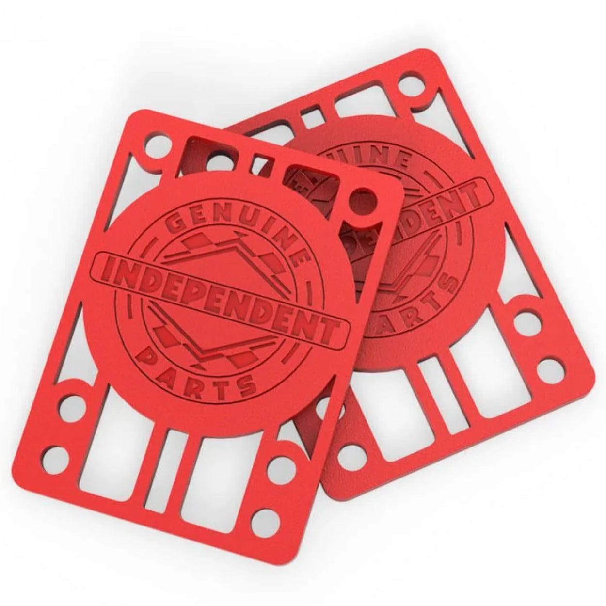 Independent Red Skateboard Riser Pads | 1/8" - The Vines Supply Co