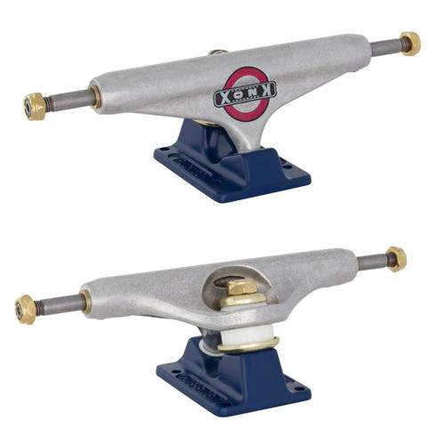 Independent Independent Forged Hollow Tom Knox Skateboard Trucks | Silver / Navy Trucks | The Vines