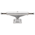Silver Independent Hollow Forged Stage 11 skateboard trucks with polished finish, showcasing sturdy, lightweight truck design.