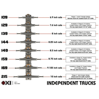 Independent Independent Stage 11 Polished Skateboard Trucks Pair | 139mm Trucks | The Vines