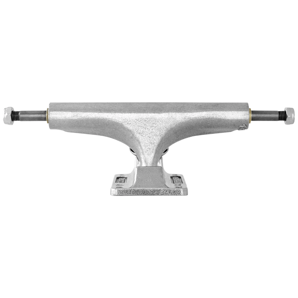 Independent Stage 4 Standard Skateboard Trucks in black, showing the durable metal construction and classic design for skateboarding.
